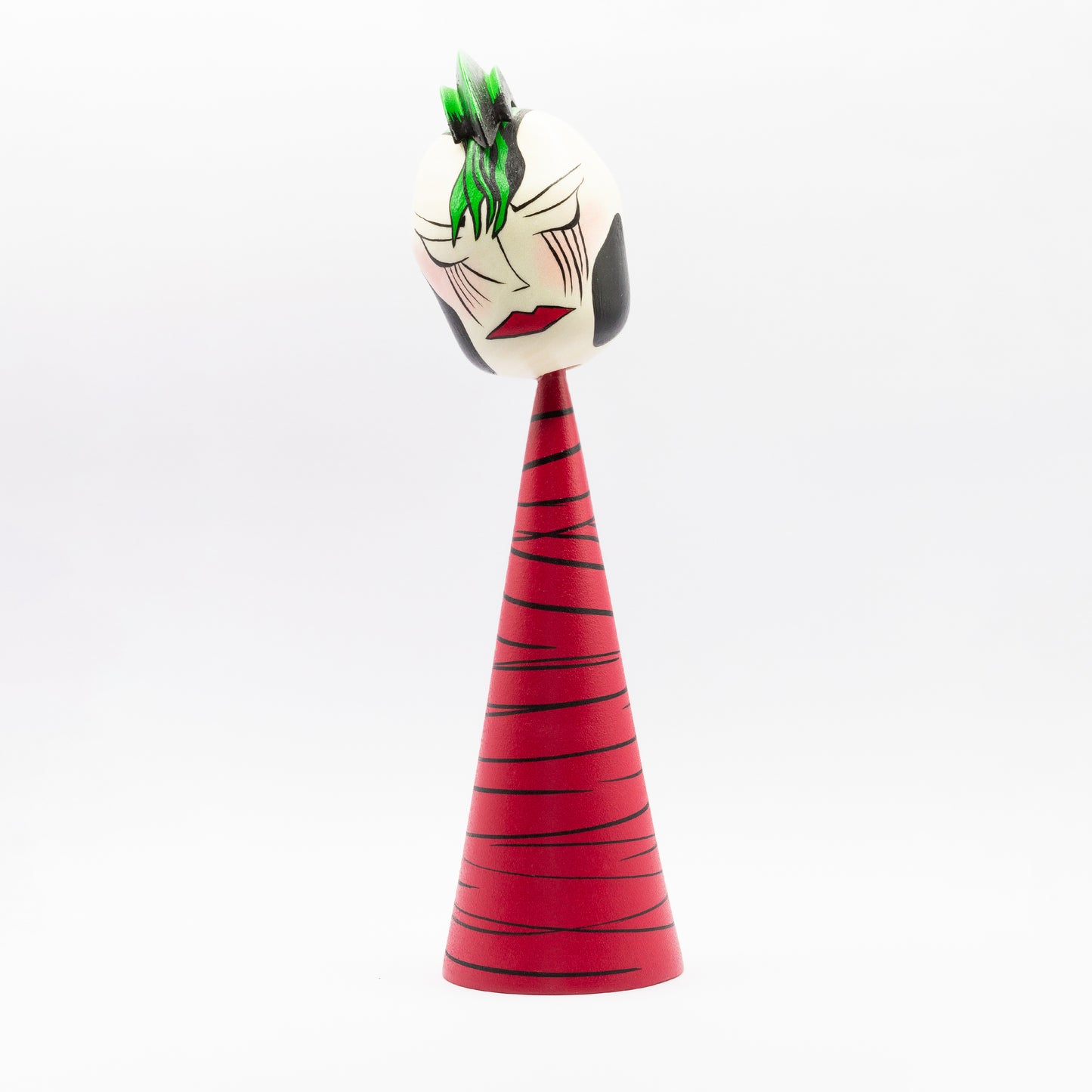 Exclusive Sosaku-Kokeshi "Nina with a Mohican"