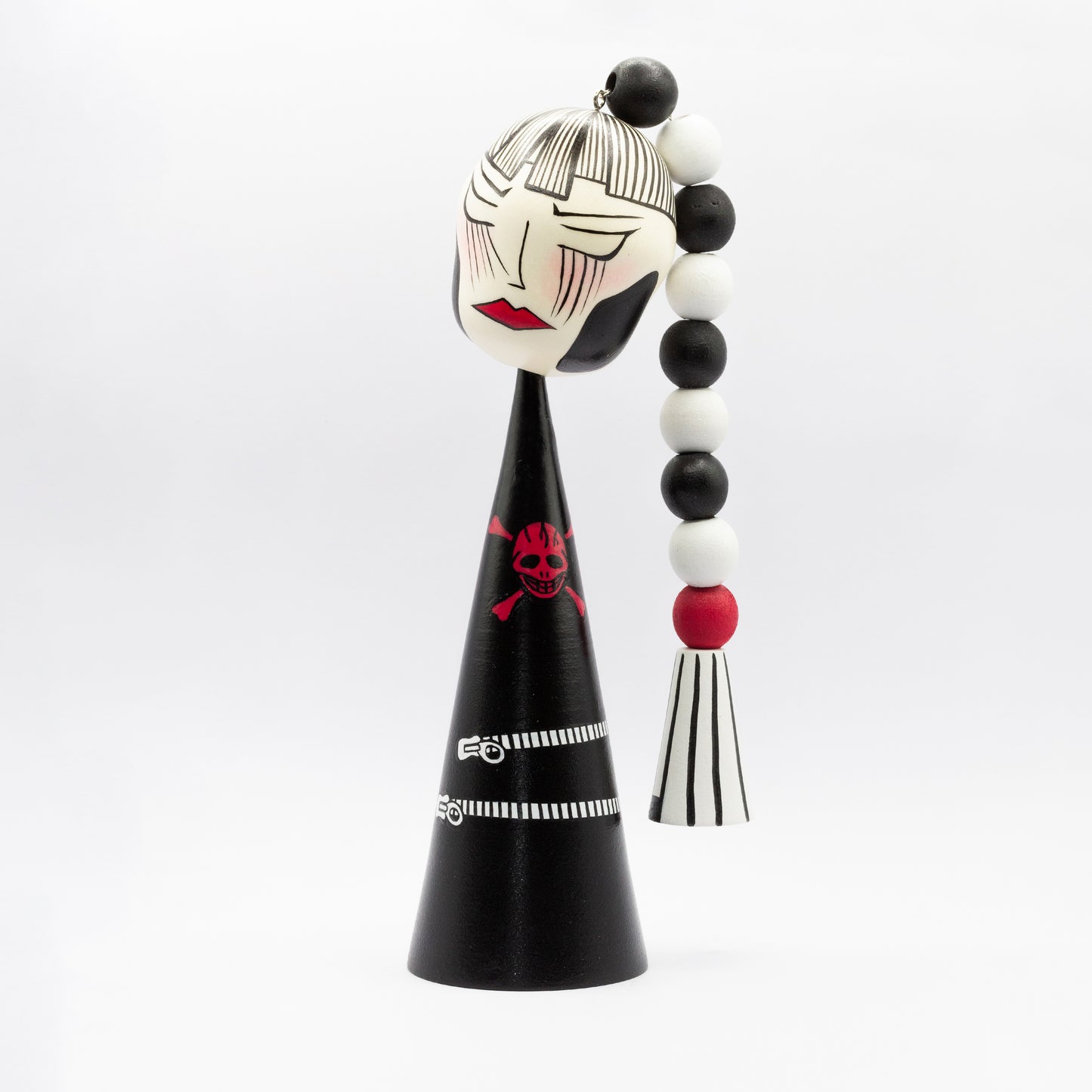 Exklusive Sosaku-Kokeshi "Nina mit Zopf"