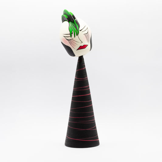 Exclusive Sosaku-Kokeshi "Nina with a Mohican"