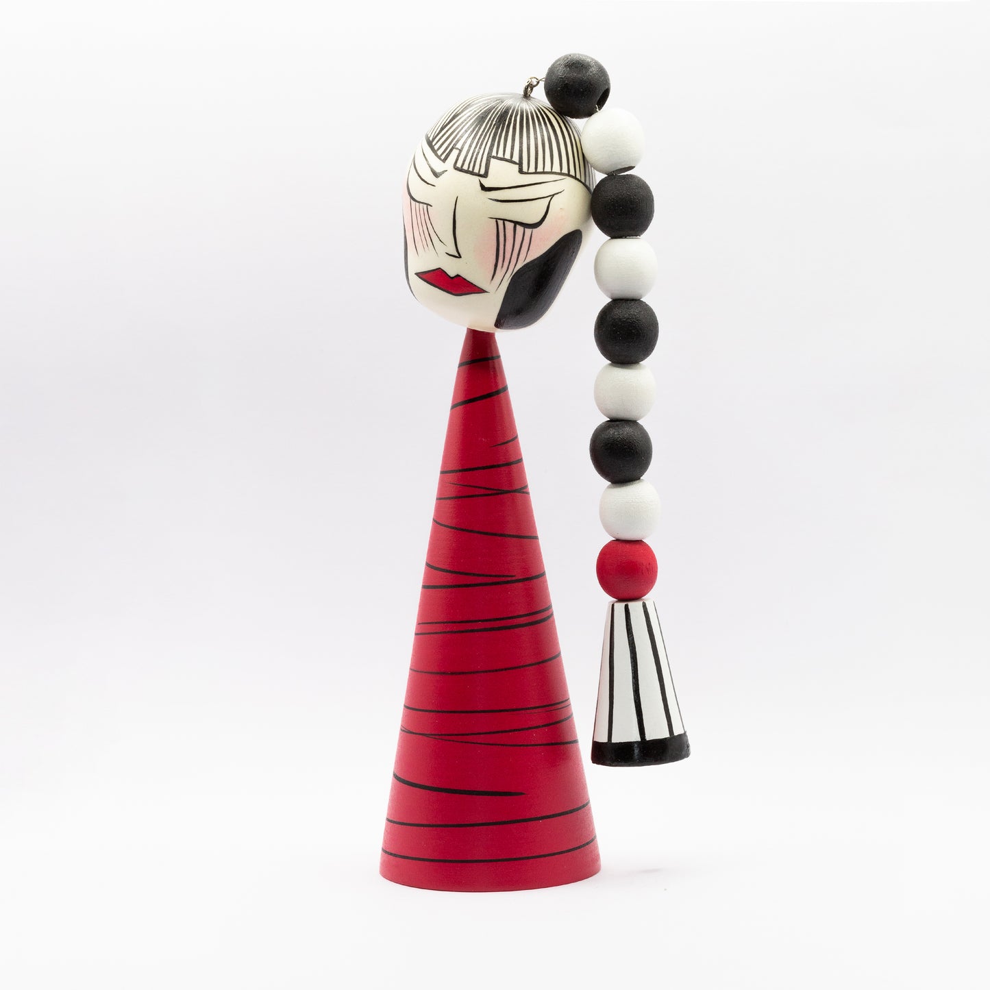 Exklusive Sosaku-Kokeshi "Nina mit Zopf"