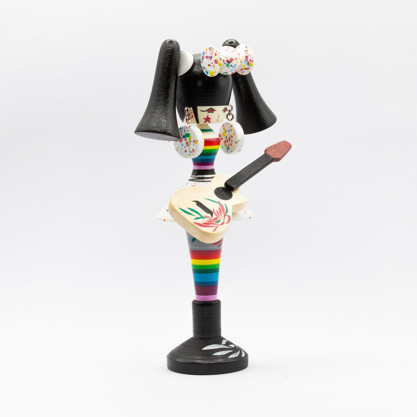 Exklusive Sosaku-Kokeshi "Nina mit Zöpfen"