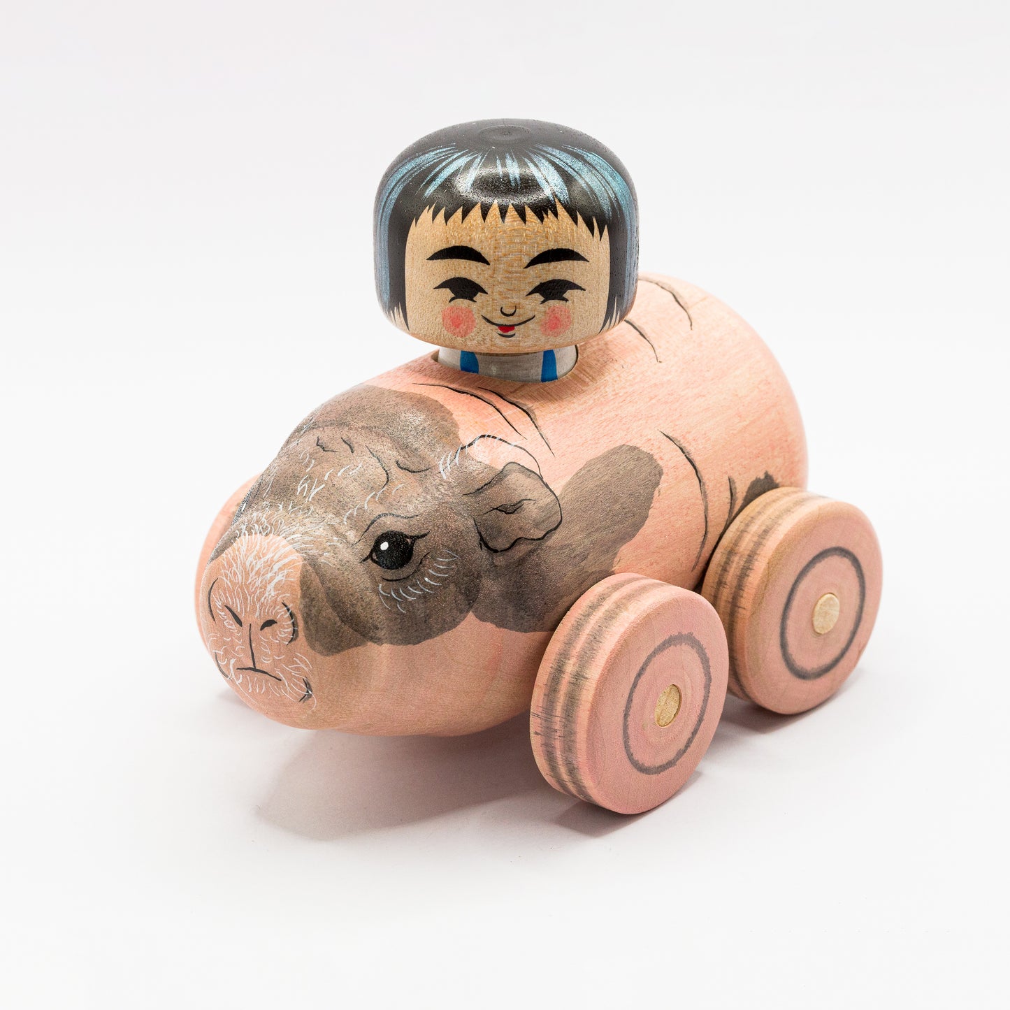 Kokeshi Car: Pink Guinea Pig