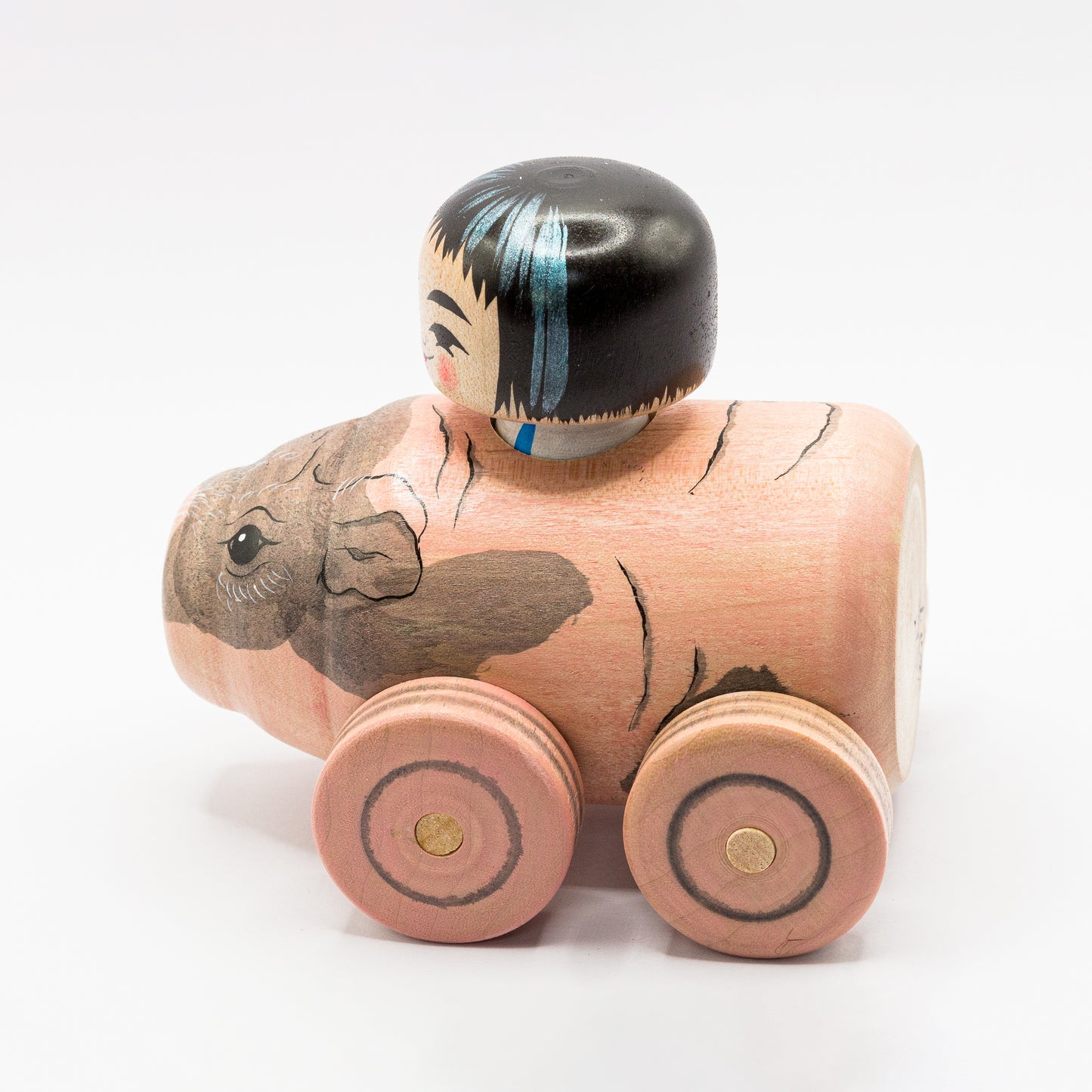 Kokeshi Car: Pink Guinea Pig