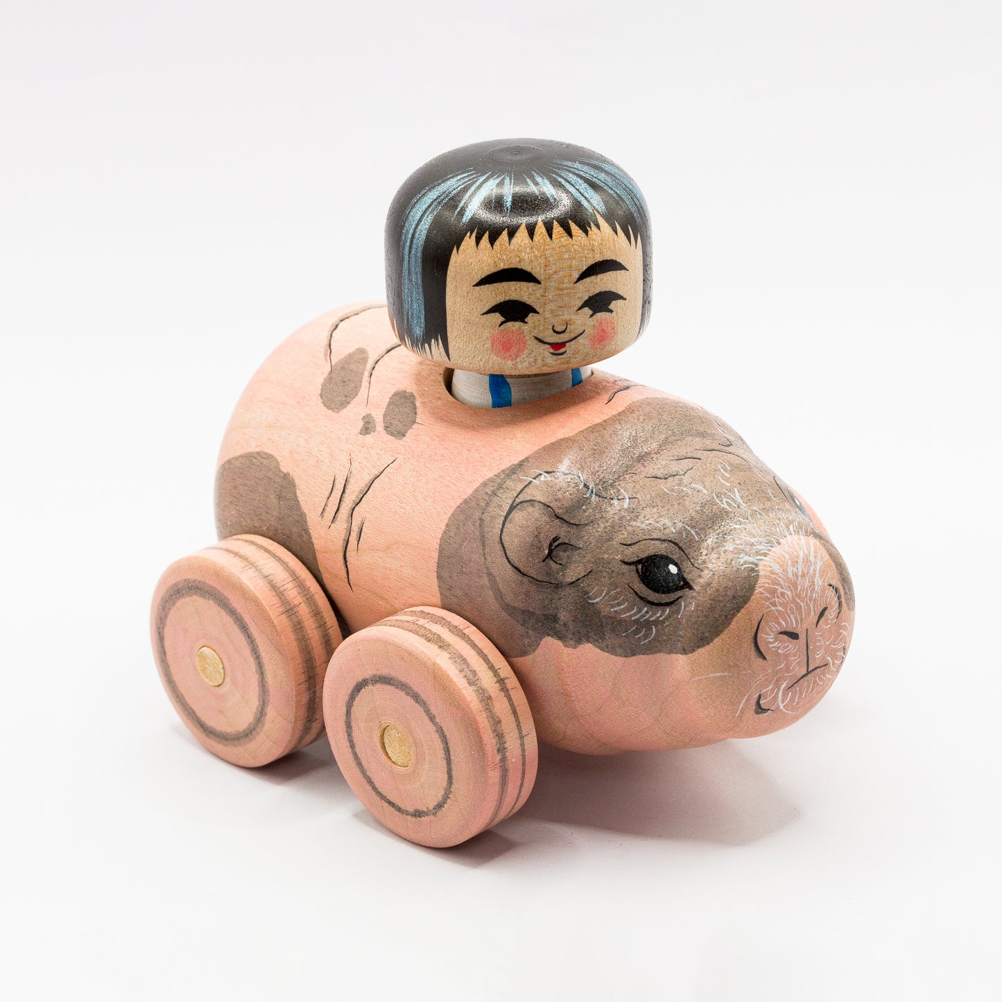 Kokeshi Car: Pink Guinea Pig