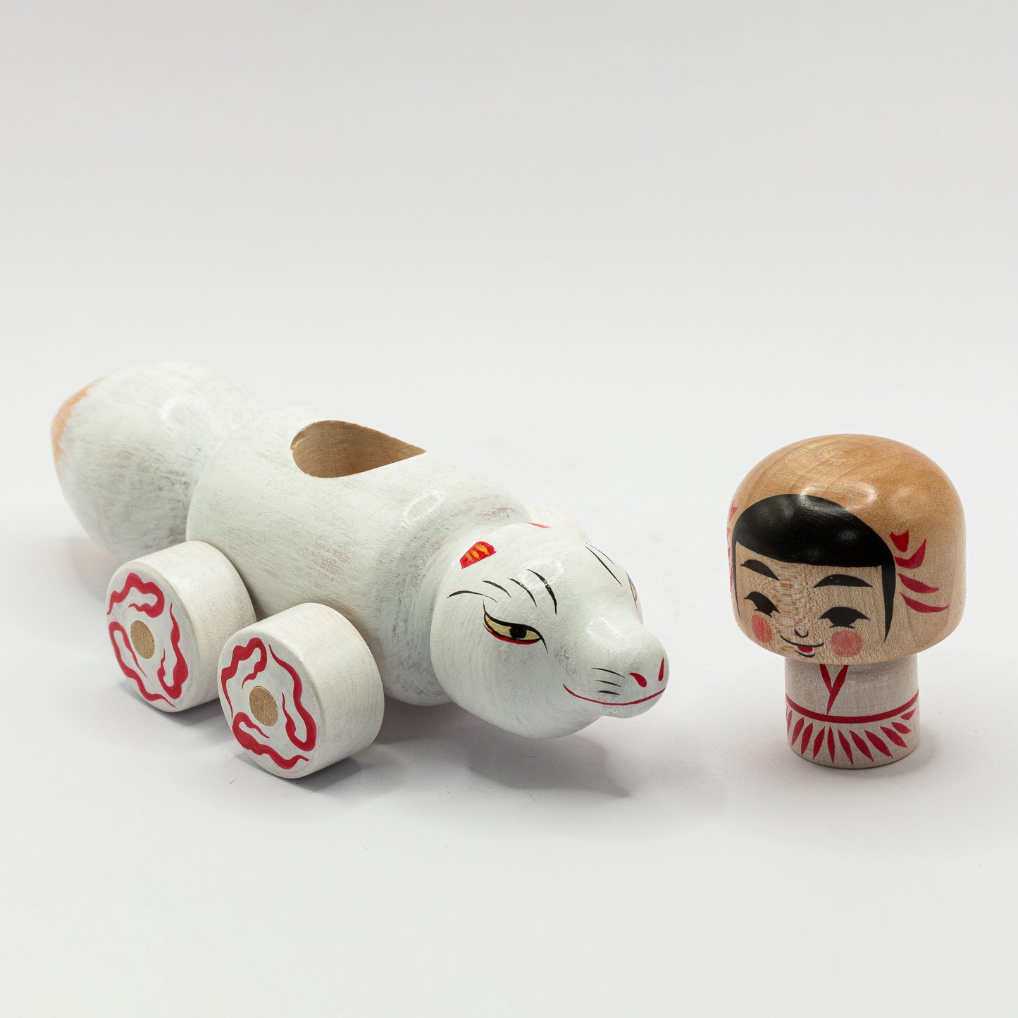 Kokeshi-Mobil: Schneefuchs