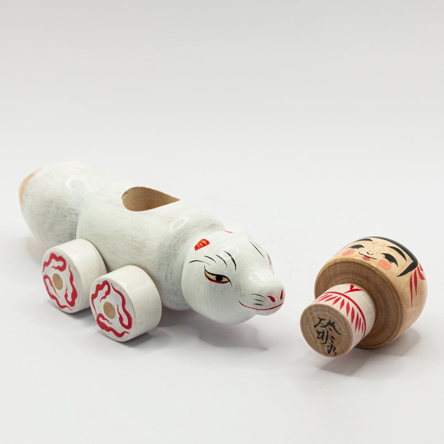 Kokeshi-Mobil: Schneefuchs