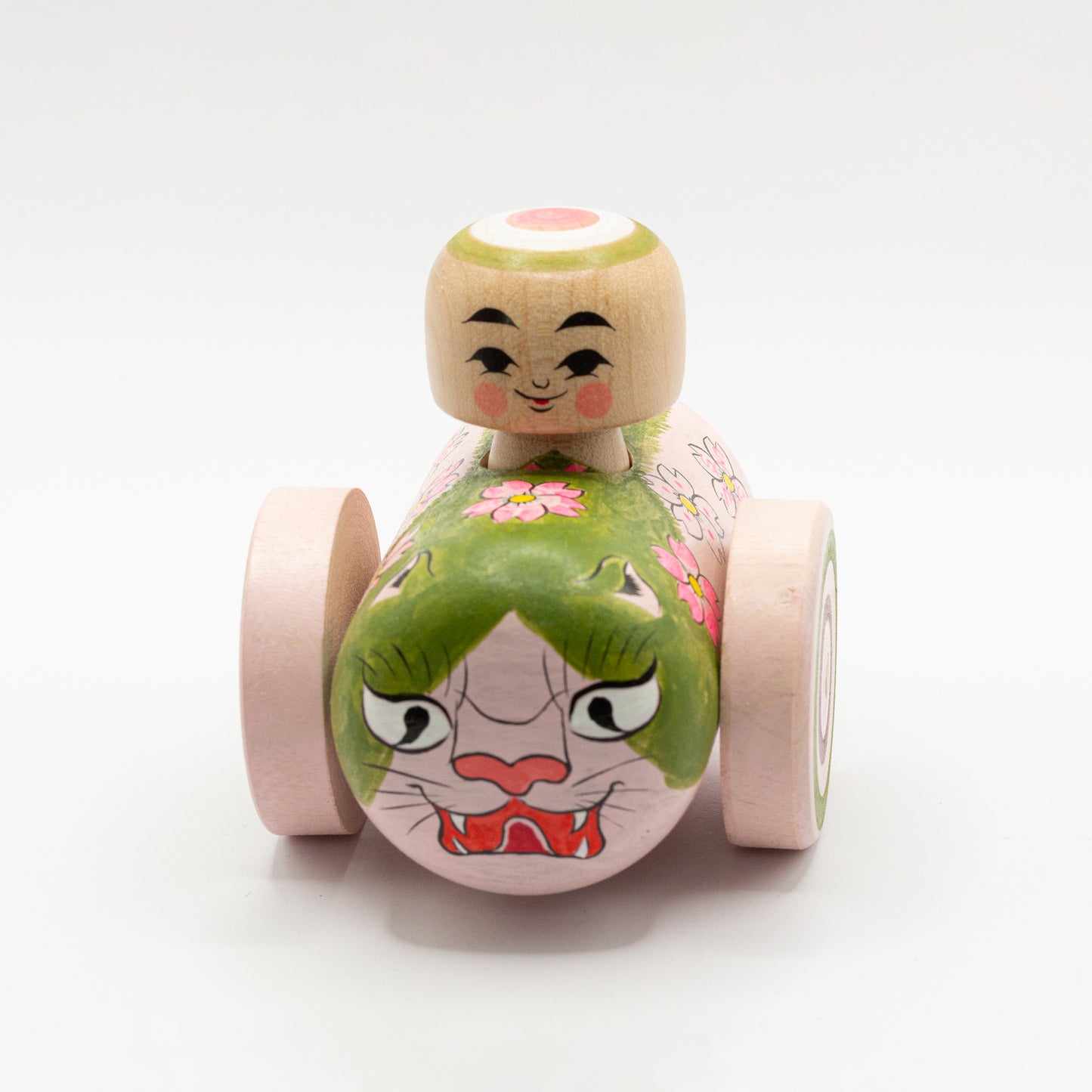 Kokeshi-Mobil: Wilde Katze trifft Kirschblüte