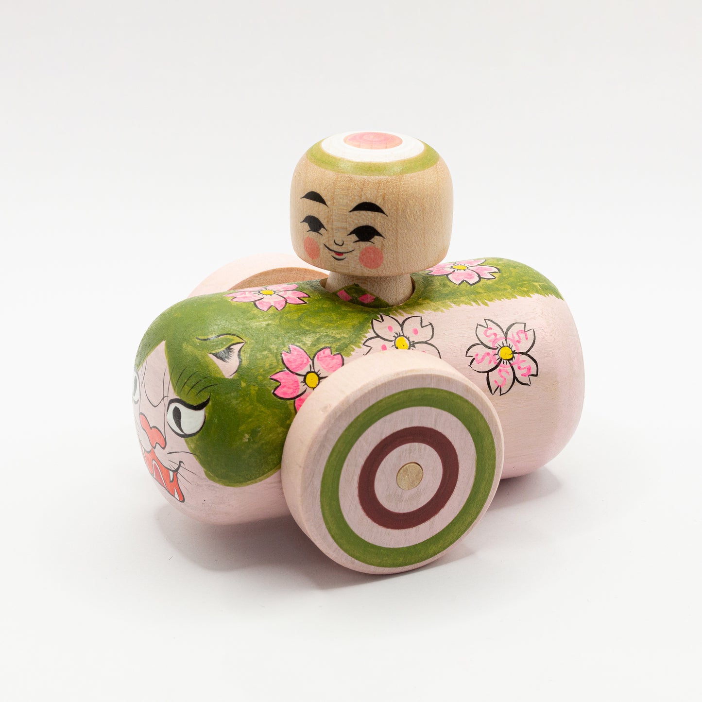 Kokeshi-Mobil: Wilde Katze trifft Kirschblüte