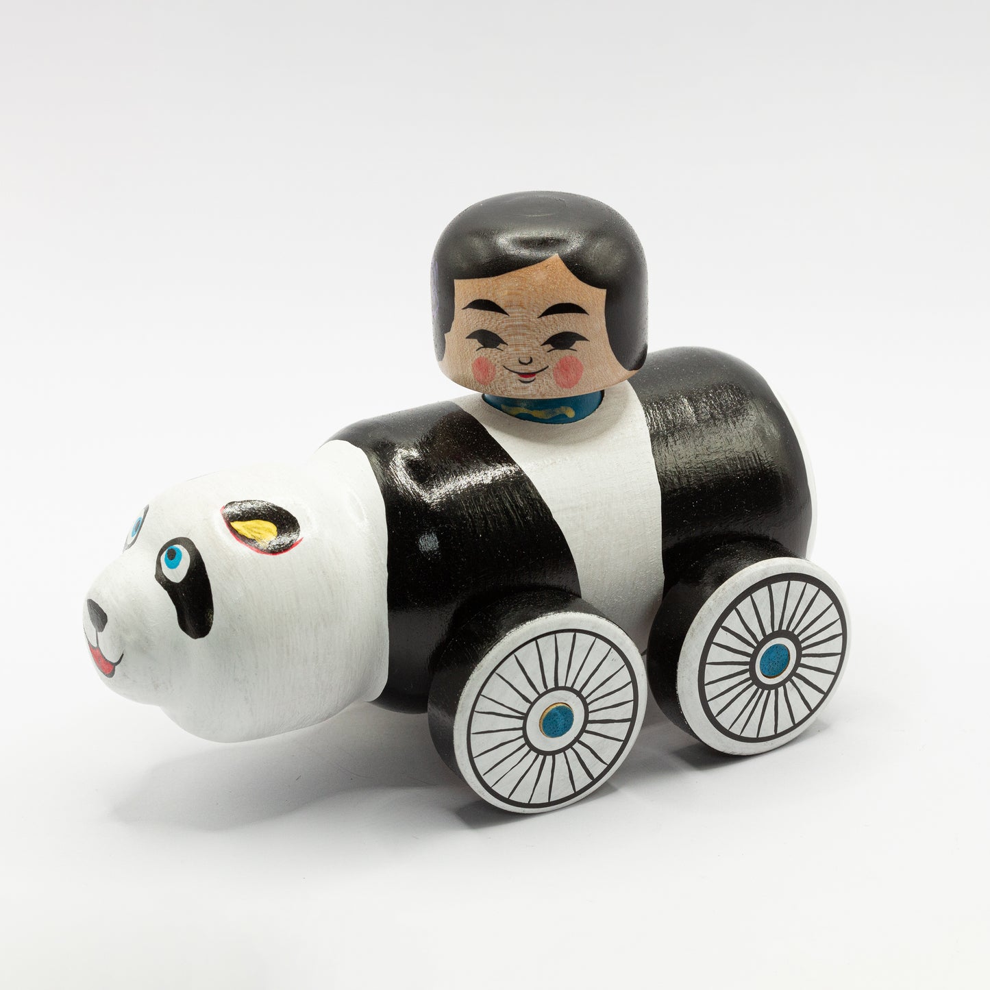 Kokeshi Car: Panda Bear