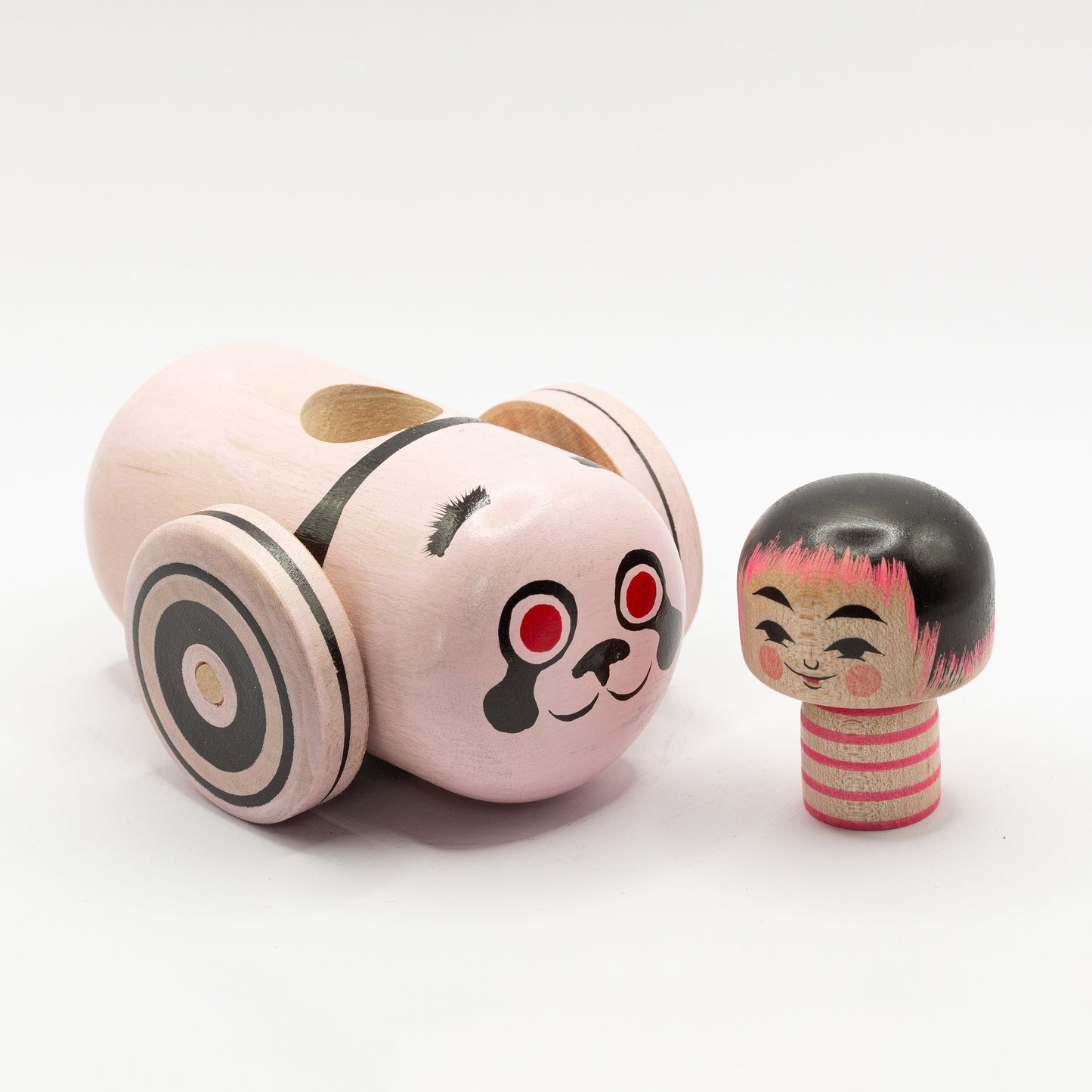 Kokeshi-Mobil:Pandabär trifft Kirschblüte