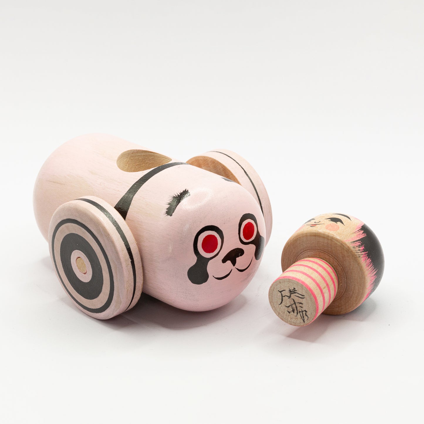 Kokeshi-Mobil:Pandabär trifft Kirschblüte
