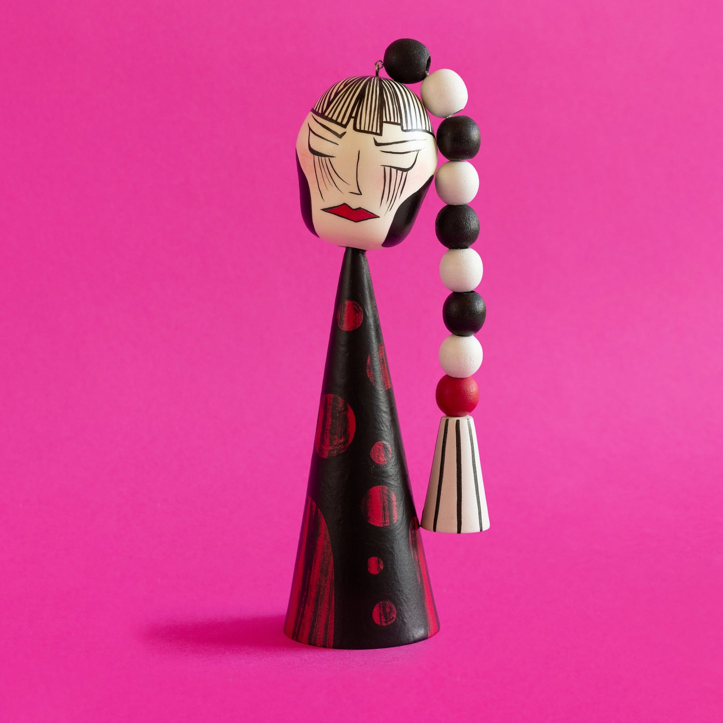 Exclusive Sosaku-Kokeshi "Nina with Braid"