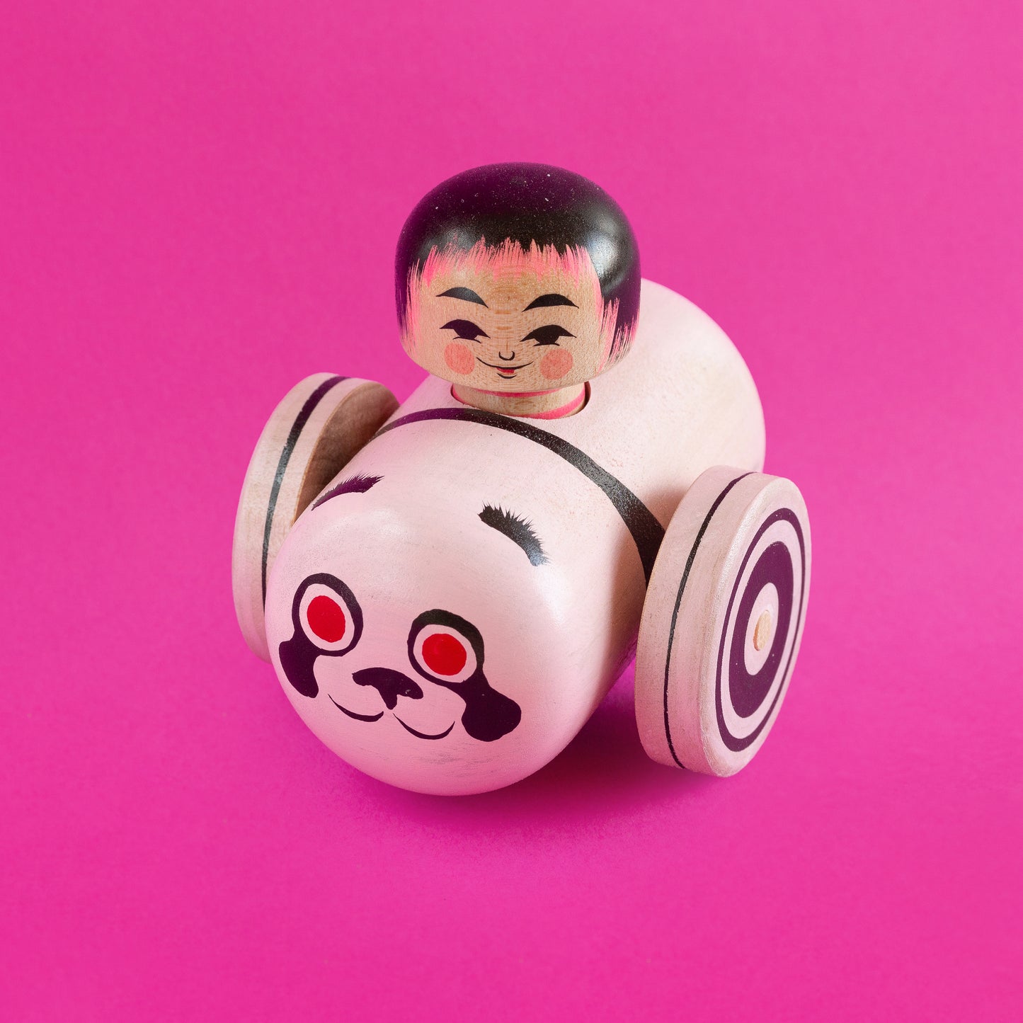 Kokeshi-Mobil:Pandabär trifft Kirschblüte