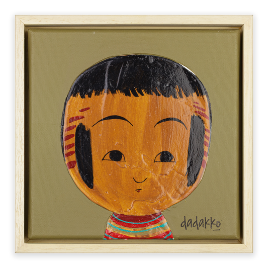 Kokeshi-Porträt Nr. 20 | Serie DADAKKO | Unikat