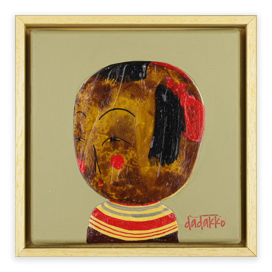 Kokeshi-Porträt Nr. 22 | Serie DADAKKO | Unikat