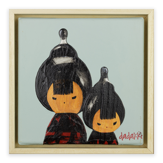 Kokeshi-Porträt Nr. 12 | Serie DADAKKO | Unikat