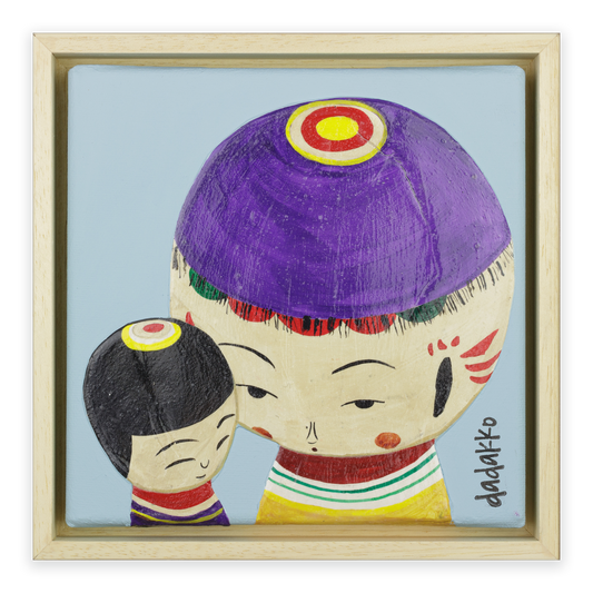 Kokeshi-Porträt Nr. 19 | Serie DADAKKO | Unikat