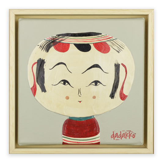 Kokeshi-Porträt Nr. 15 | Serie DADAKKO | Unikat