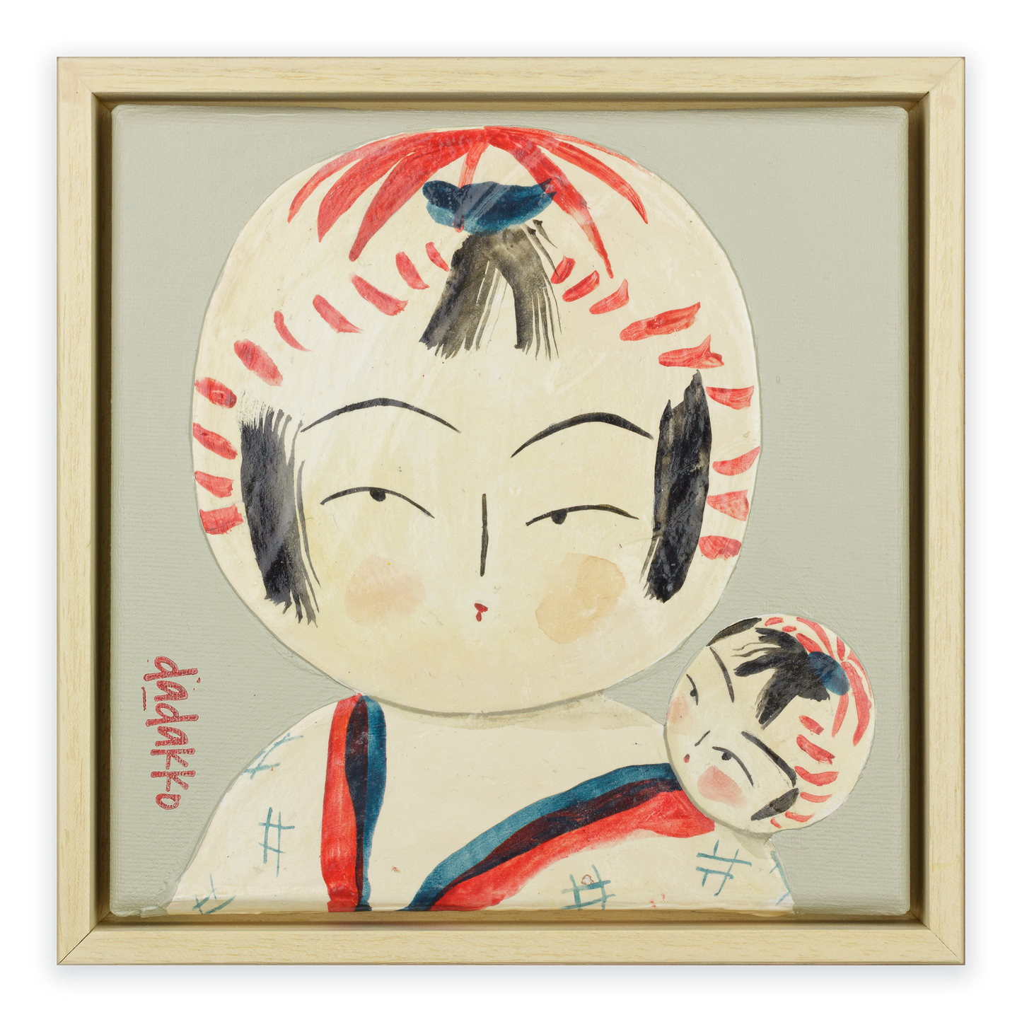 Kokeshi-Porträt Nr. 04 | Serie DADAKKO