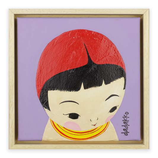 Kokeshi-Porträt Nr. 06 | Serie DADAKKO | Unikat