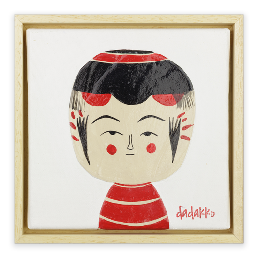 Kokeshi-Porträt Nr. 23 | Serie DADAKKO | Unikat