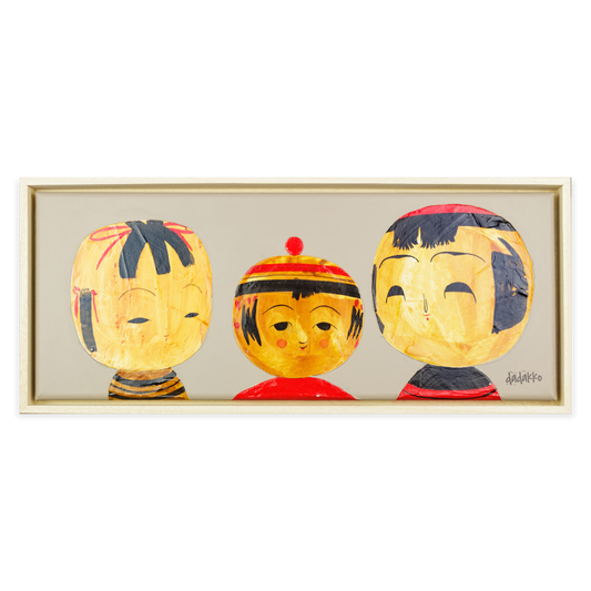 Kokeshi-Porträt Nr. 25 | Serie DADAKKO | Unikat