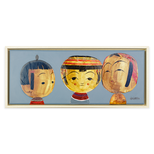 Kokeshi-Porträt Nr. 24 | Serie DADAKKO | Unikat