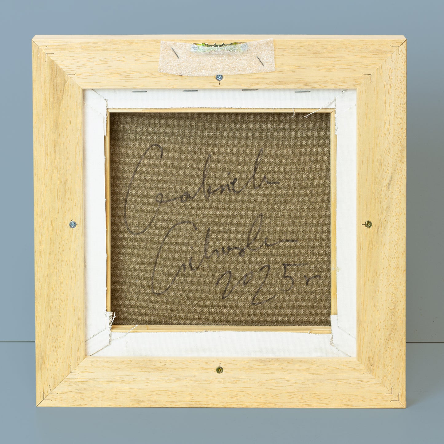 Kokeshi-Porträt Nr. 34 | Serie DADAKKO | 25x25cm