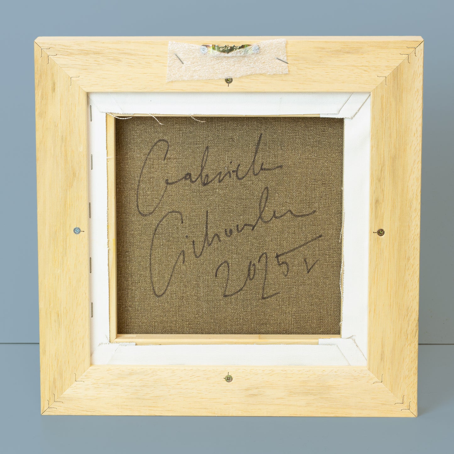 Kokeshi-Porträt Nr. 35 | Serie DADAKKO | 25x25cm