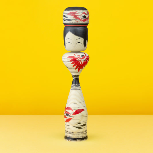 "Bun Hair Kokeshi" | Unikat