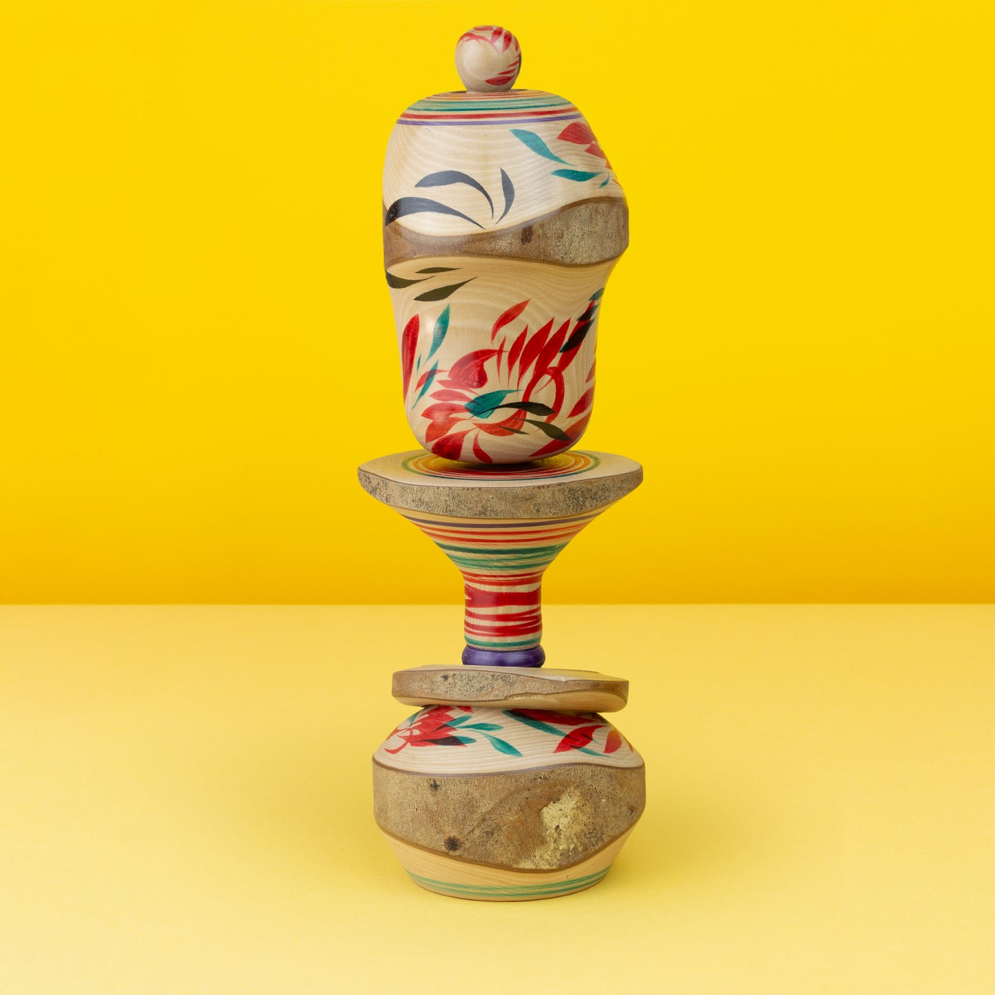 Exclusive Yamiyo Kokeshi | Natural Wood Kokeshi