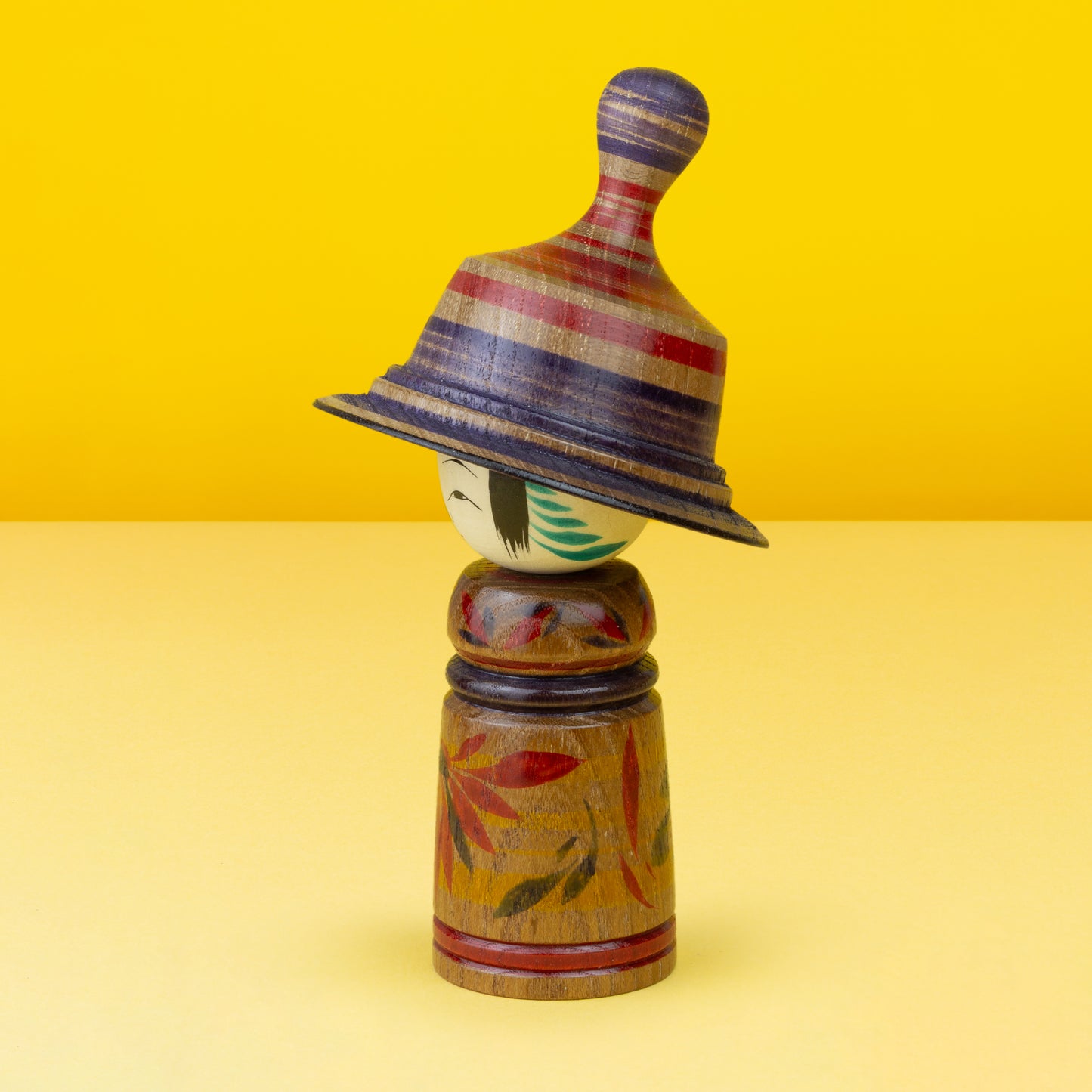 Exklusive "Mixed Tree Species Hat Kokeshi"
