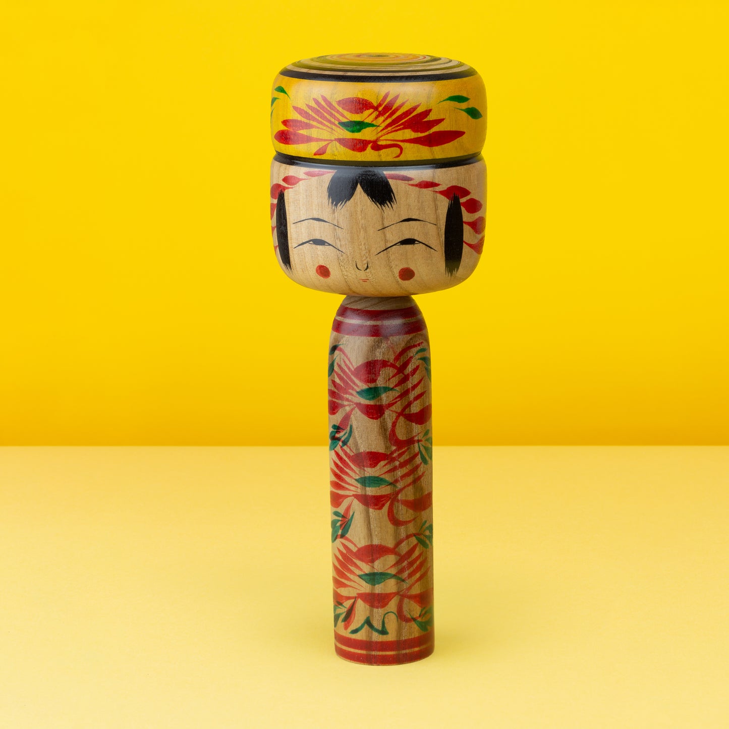 Exklusive "Mixed Tree Species Bun Hair Kokeshi"