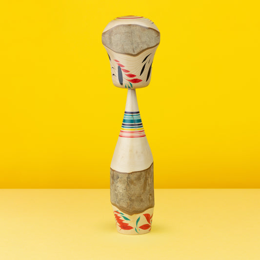 Exclusive Tsubaki Kokeshi | Natural Wood Kokeshi
