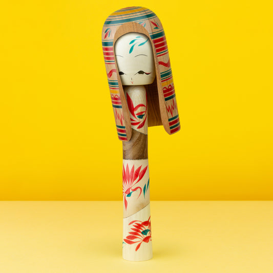 "Mixed Tree Species Hat Kokeshi" | Unikat