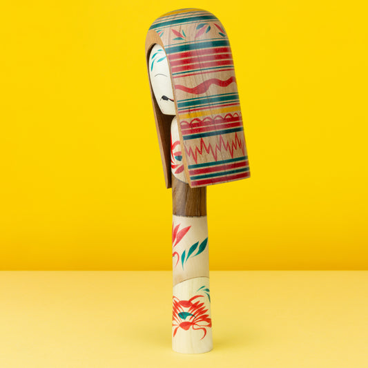 Exclusive Mixed Tree Species Hat Kokeshi