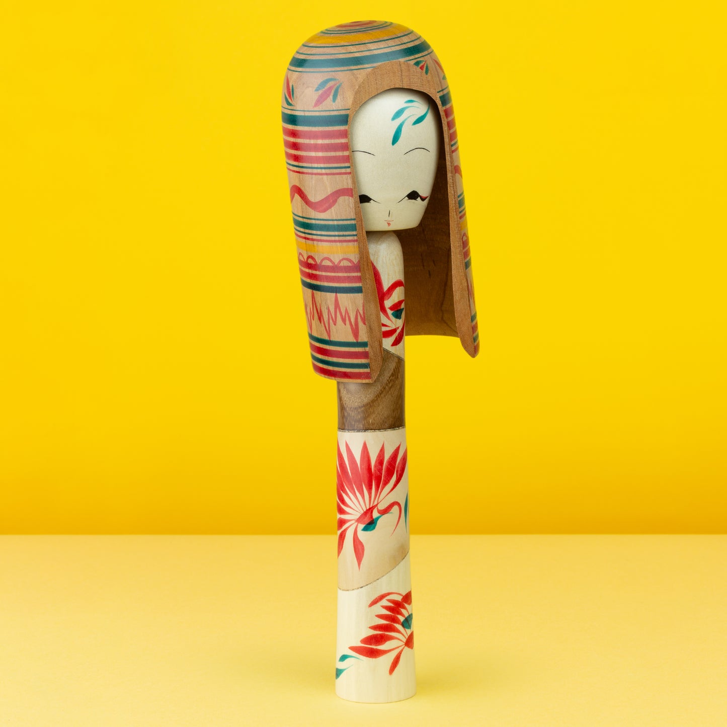 Exclusive Mixed Tree Species Hat Kokeshi