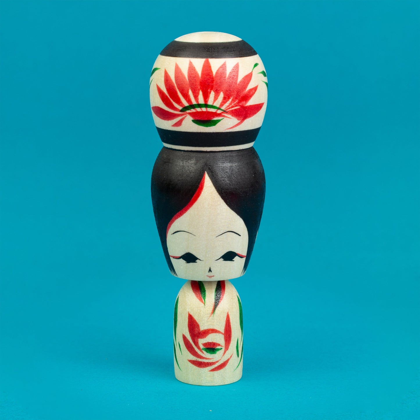 Miniature Bun Hair Kokeshi