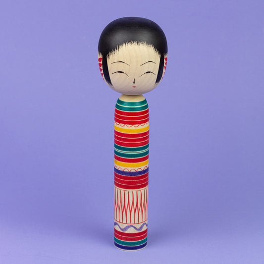 Ornamental Kokeshi No. 7 | 21 cm