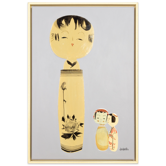 Kokeshi-Porträt Nr. 26 | Serie DADAKKO | Unikat