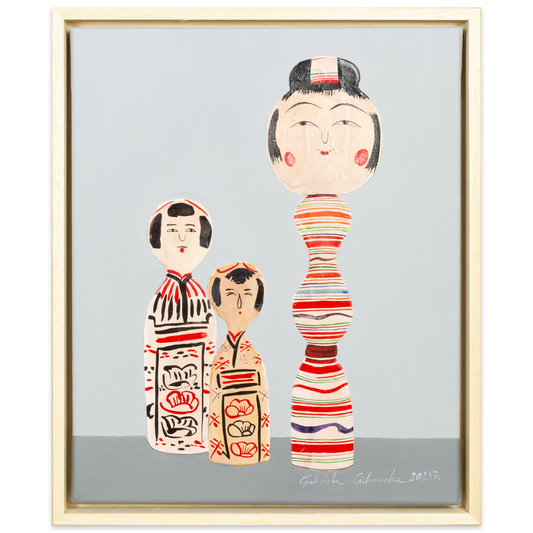 Kokeshi-Porträt Nr. 27 | Serie DADAKKO | Unikat