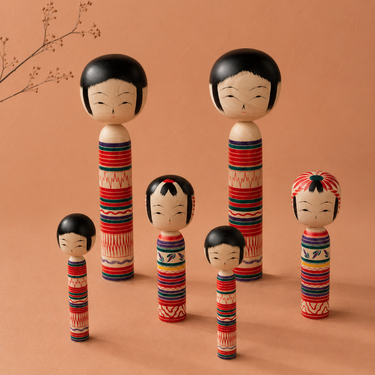 Traditionelle Kokeshi
