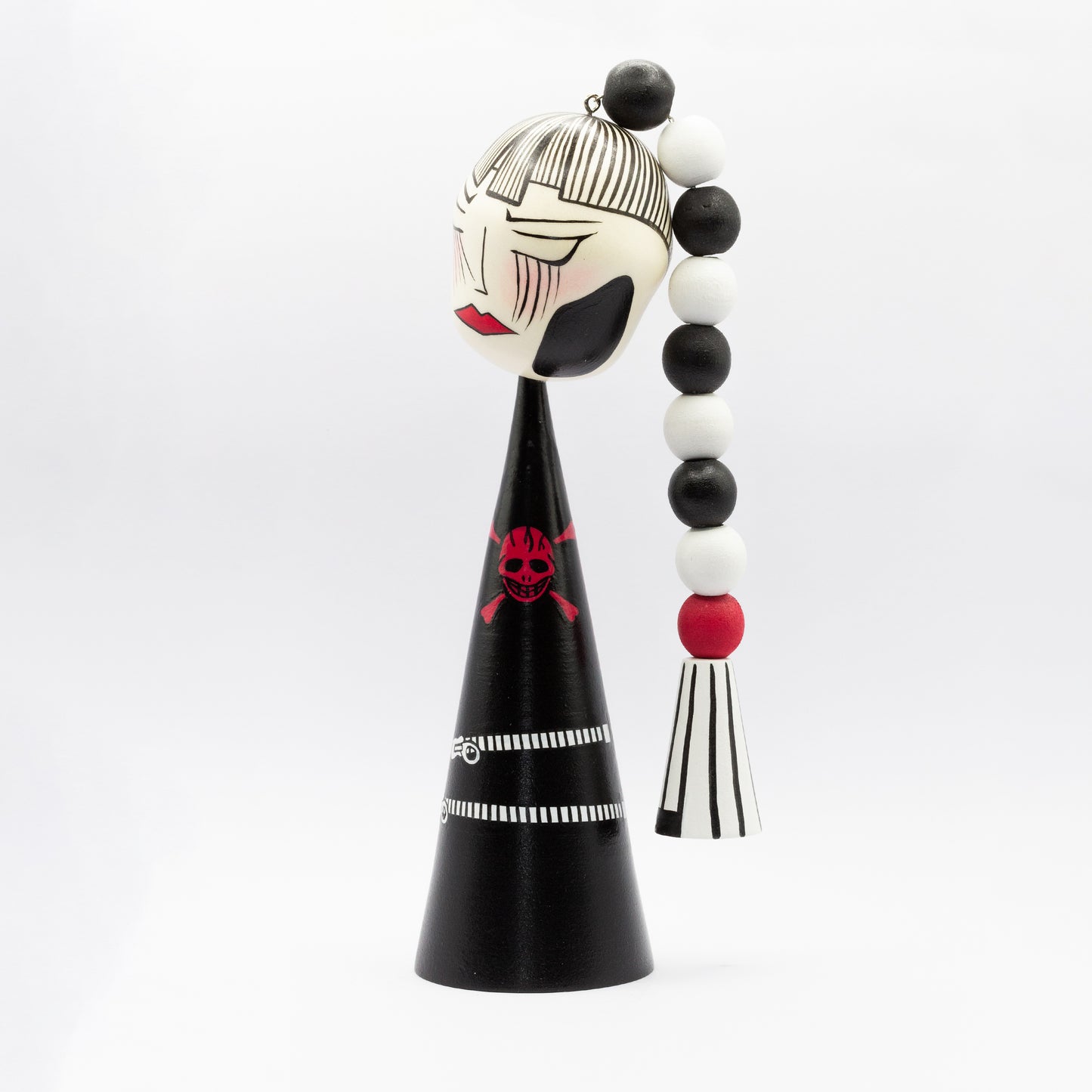 Exklusive Sosaku-Kokeshi "Nina mit Zopf"