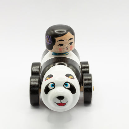 Kokeshi Car: Panda Bear