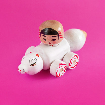 Kokeshi-Mobil: Schneefuchs