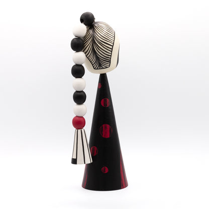 Exklusive Sosaku-Kokeshi "Nina mit Zopf"