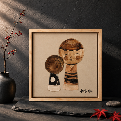 Kokeshi Portrait No. 17 | DADAKKO Series | One of a Kind