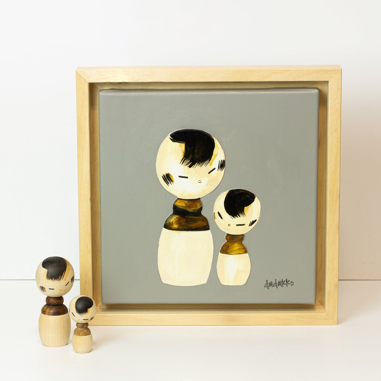 Kokeshi Portrait No. 30 | DADAKKO Series | 25x25 cm