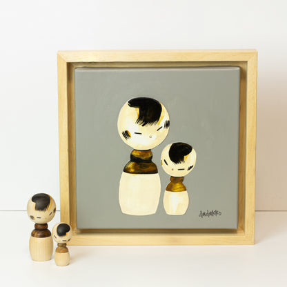 Kokeshi Portrait No. 30 | DADAKKO Series | 25x25 cm