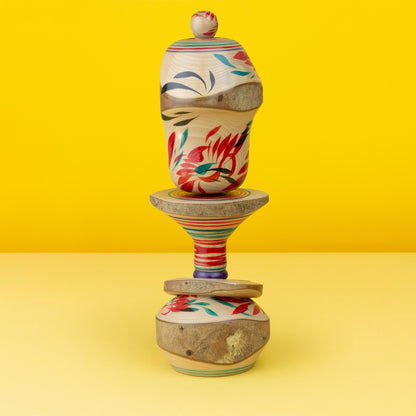 Exclusive Yamiyo Kokeshi | Natural Wood Kokeshi